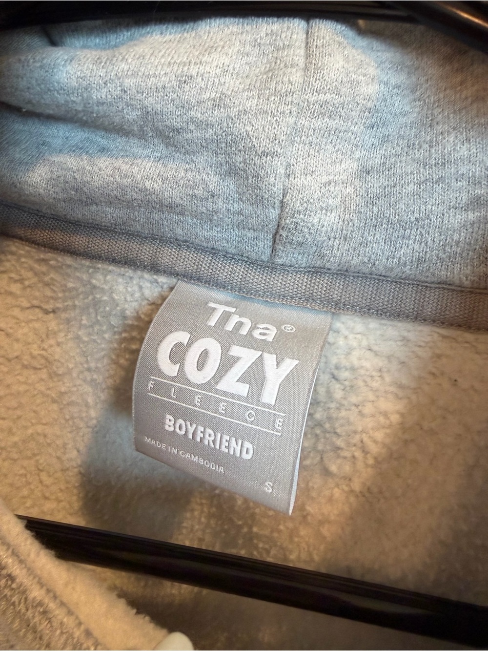 TNA Light Gray Pullover Hoodie - Picture 3 of 4